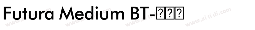 Futura Medium BT字体转换